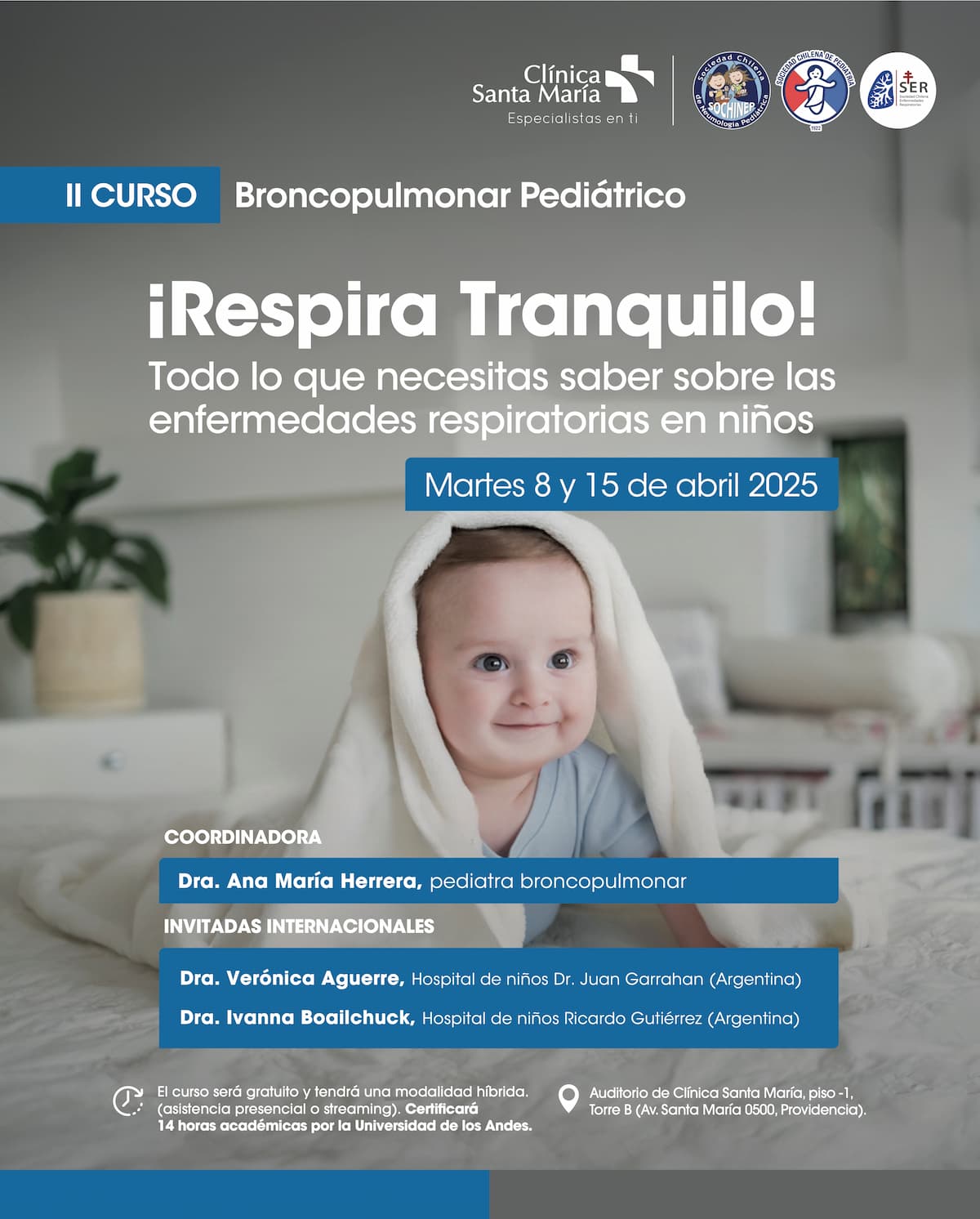 Afiche II Curso Broncopulmonar Pedi&aacute;trico 2026