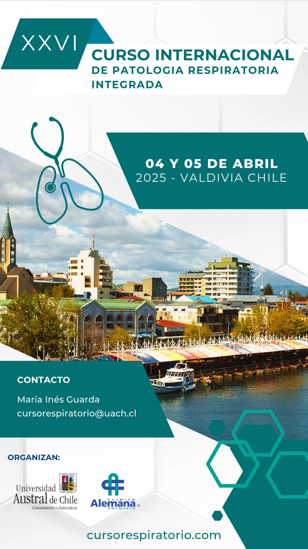 Afiche XXV Curso Internacional de Patolog&iacute;a Respiratoria Integrada